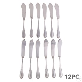 Buccellati Silver Villa D'Este Fish Knife SET 818g