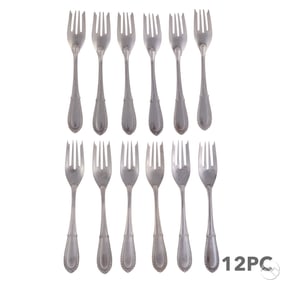 Buccellati Silver Villa D'Este Cake Forks SET 653g