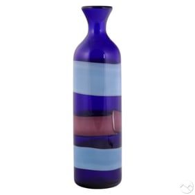 Venini Murano Fasce Orizzontali Striped Glass Vase