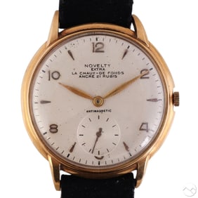 18k Novelty Vintage Extra Antimagnetic Wristwatch