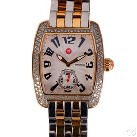 Michelle Urban Diamond Ladies Two Tone Wrist Watch