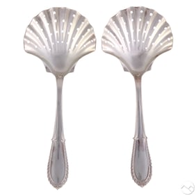 Buccellati Sterling Villa D'Este Spoons 2pc 257g.