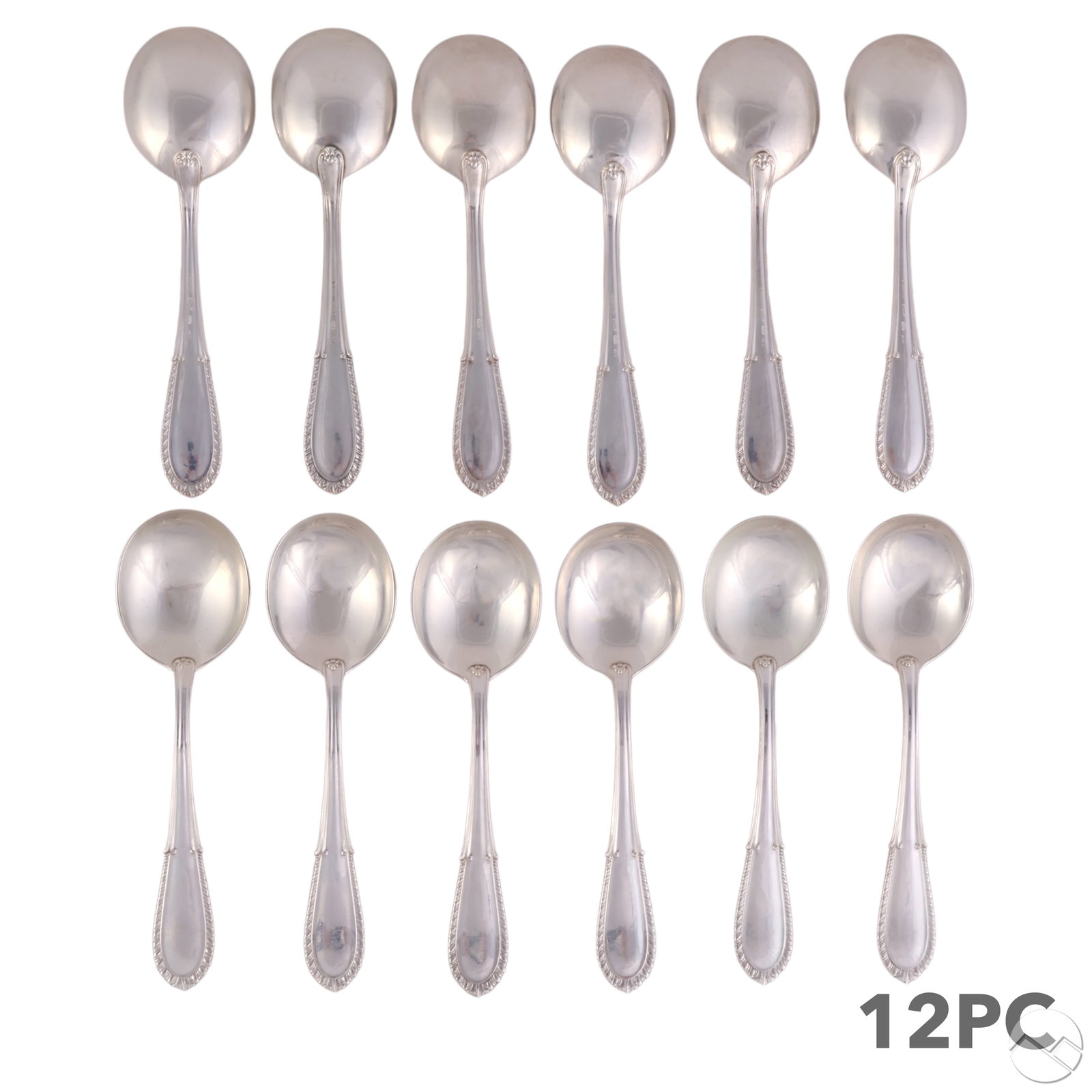 Buccellati Sterling Villa D'Este Spoons 12pc 700g. (1 of 8)