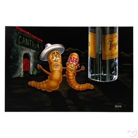Michael Godard B.1958 Tequila Worms Giclee SIGNED