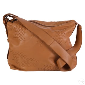 Bottega Veneta Taupe Intrecciato Leather Shoulder
