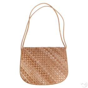 Bottega Veneta Vintage Pony Hair Woven Shoulderbag