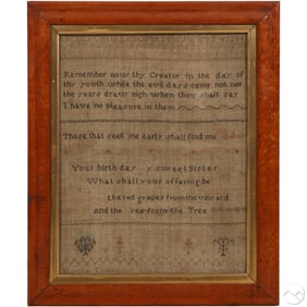 Martha Thompson School Girls Needlepoint Sampler