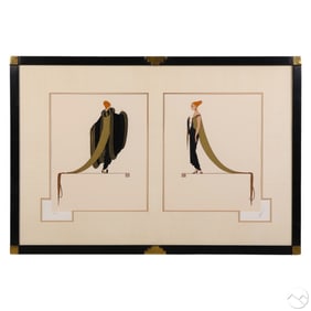 Erte 1892-1990 Ready for the Ball Serigraph SIGNED