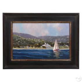 Debra Huse b.1959 Coastal Impressionist Painting