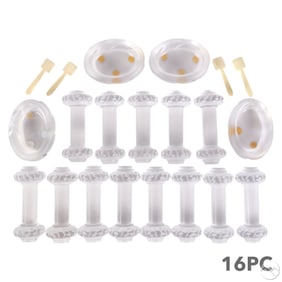 Lalique Crystal Knife Rest & Master Salt 17pc. LOT