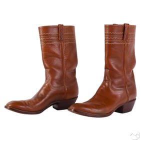 Lucchese San Antonio Western Leather Cowboy Boots