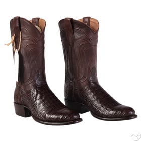 Tecovas Dillon Crocodile Western Cowboy Boots 9.5D