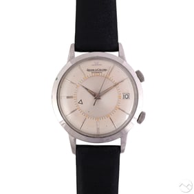 LeCoultre MemoDate Stainless Steel Mens Wristwatch