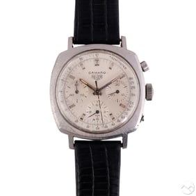 Heuer Camaro Vintage 60s Mens Stainless Wristwatch