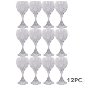 Baccarat Crystal Massena Stemmed Goblets 12pc SET