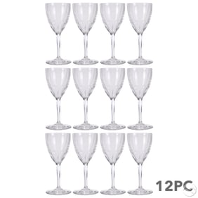 Baccarat Genova Claret Wine Goblets 6.5" 12pc SET