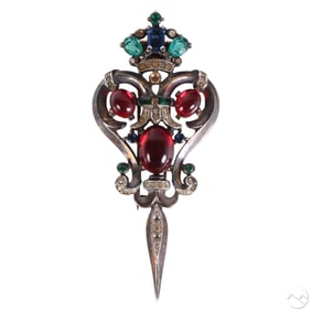 Crown Trifari Alfred Philippe Sterling Dress Clip