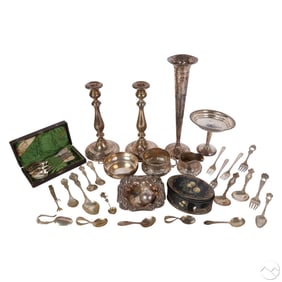 Antique Sterling Serving Tables Items LOT 1,330g.