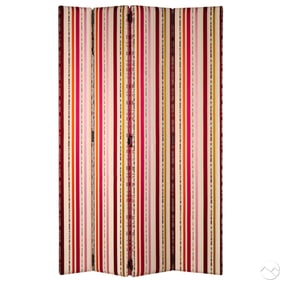 Tall Custom Designer 4-Panel Folding Room Divider
