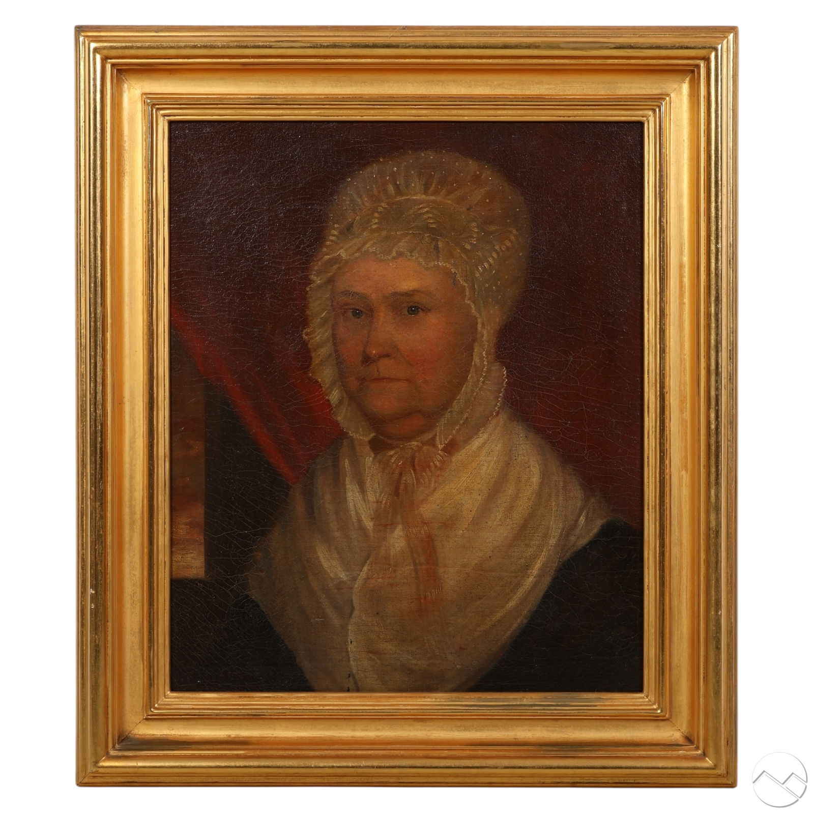 Antique Portrait of an Elderly Lady Oil Painting (1 of 6)