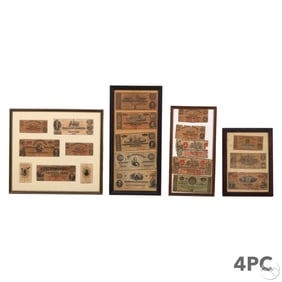 Civil War Era Money Currency Collections 4pc LOT