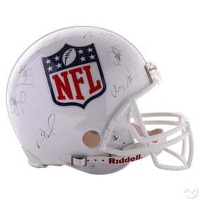 NFL Hall of Fame Quarterbacks White Helmet SIGNED