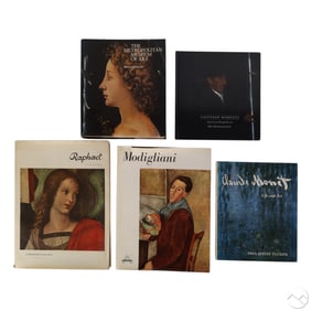 Monet Raphael Modigliani Vintage Art Books 5pc LOT