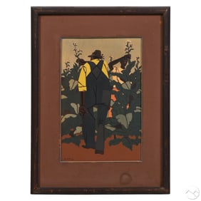 Robert Gwathmey 1903-1988 Field Worker Silkscreen