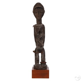 Antique African Wooden Bakongo 17" Fetish Statue