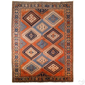 Indo Persian Style Oriental Area Carpet Rug 125x88