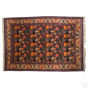 Persian Style Wool Floral Garden Design Rug 92x53