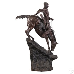 Mountain Man Bronze After F. Remington 1861-1909