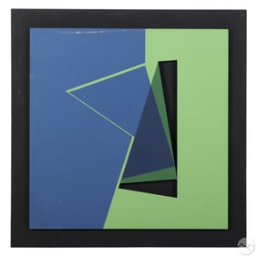 Raul Mazzoni b.1941 Abstract Modernist Painting