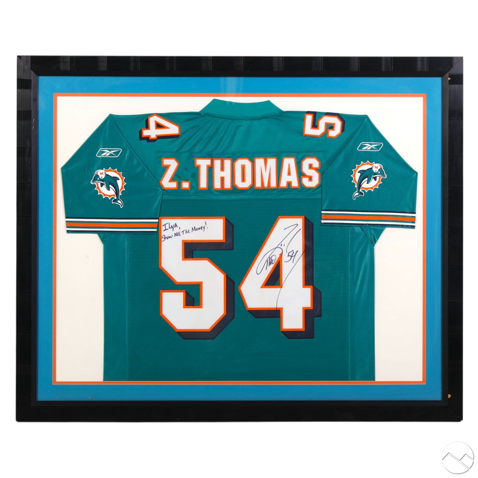 Zach Thomas # 54 Miami Dolphins Jersey SIGNED (1 of 7)