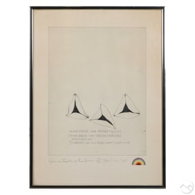 Jim Dine b.1935 Hamantaschen + Rainbow LE SIGNED