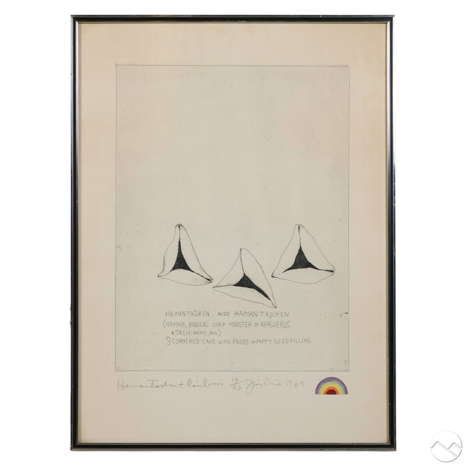 Jim Dine b.1935 Hamantaschen + Rainbow LE SIGNED (1 of 7)