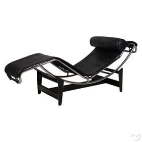 Le Corbusier 1887-1965 LC4 Leather Chaise Lounge