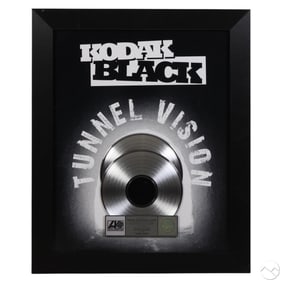 Kodak Black Tunnel Vision Platinum Award Plaque