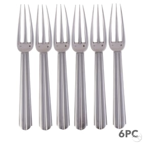 Puiforcat Chantaco .950 Silver Forks 6pc SET 578g