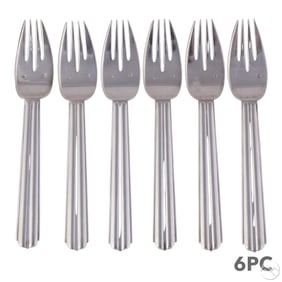 Puiforcat Chantaco .950 Silver Forks 6pc SET 408g