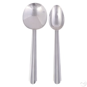 Puiforcat Chantaco .950 Silver Serving Spoons 352g