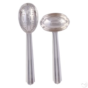 Puiforcat Chantaco .950 Silver Serving Spoon 235g.