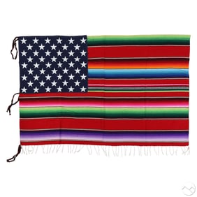 Nacho Becerra b.1962 Urban Textile American Flag