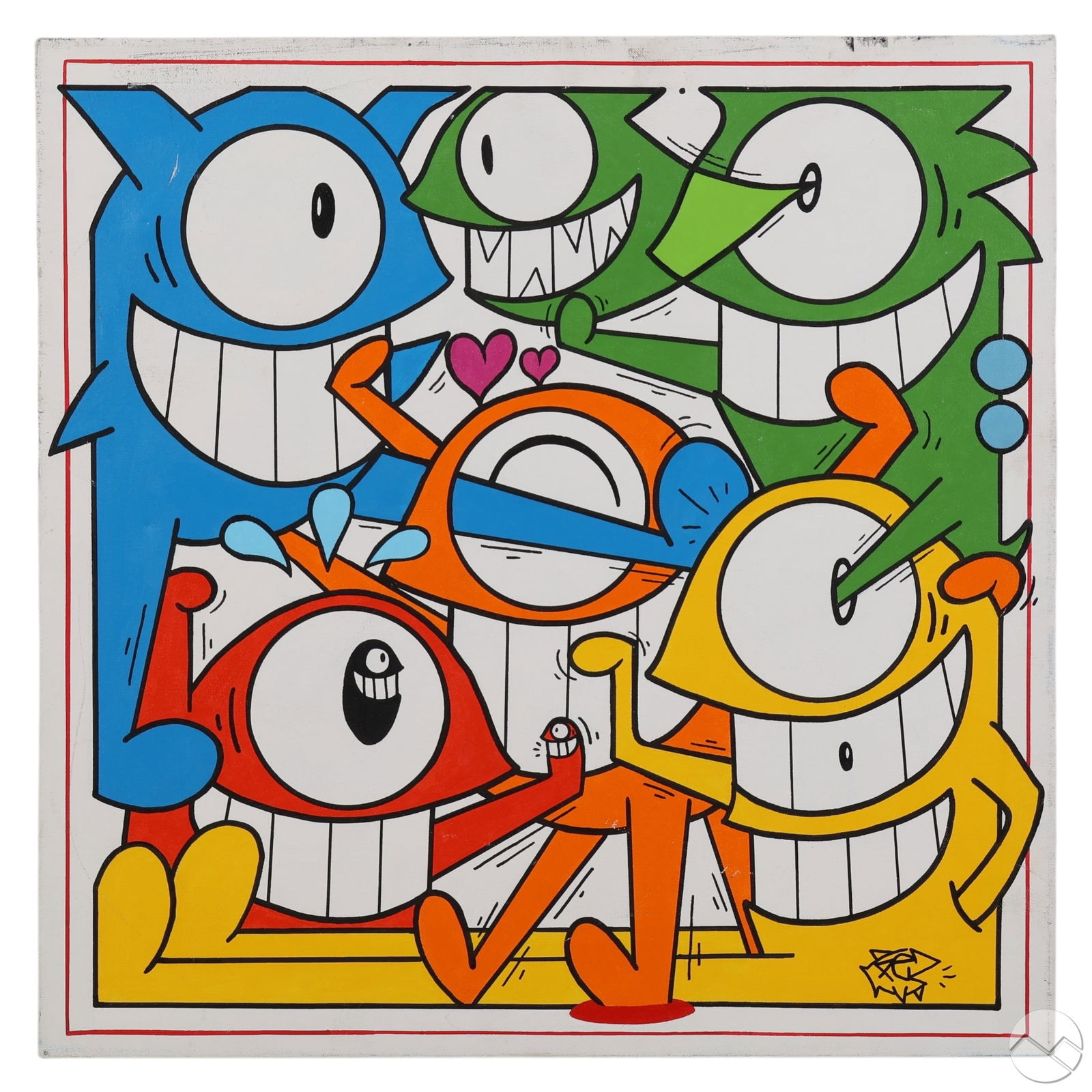 El Pez b1976 Smiling Fish Graffiti Street Painting (1 of 7)