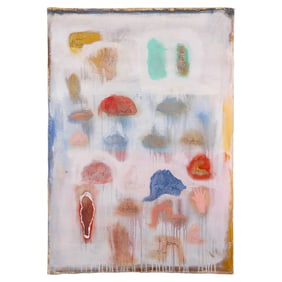 Bill Leech b.1951 "Physical Fitness" Grid Painting