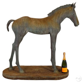Bronze Life Size Foal Young Horse Garden Sculpture
