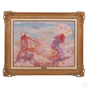 Beltran Bofill 1934-2009 Figures on Beach Painting