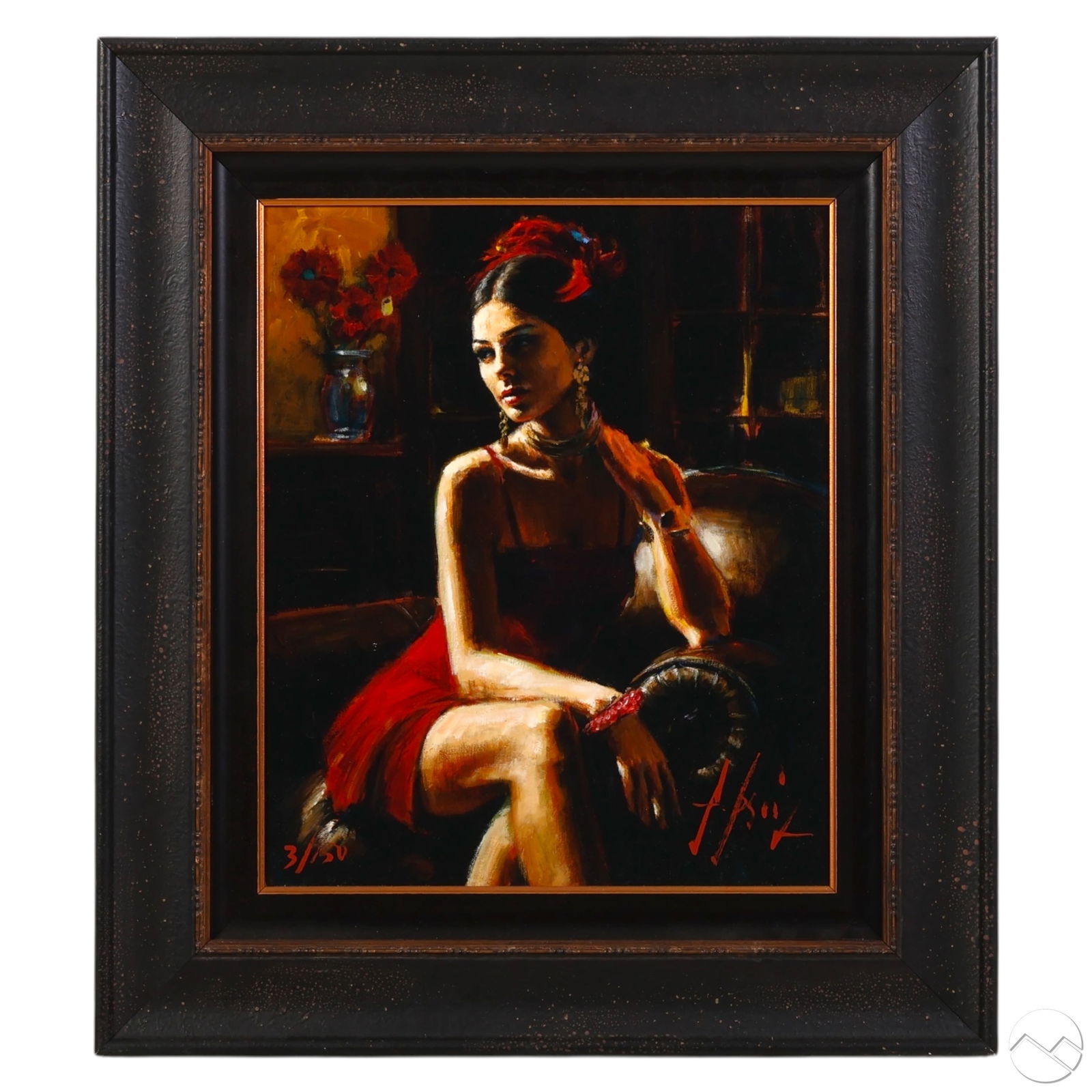 Fabian Perez b.1967 Linda in Red LE Giclee SIGNED (1 of 7)