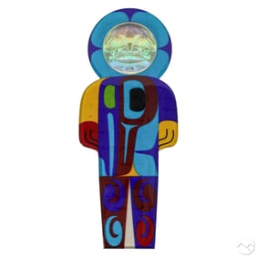 Marvin Oliver 1946-2019 Glass Totemic Sculpture