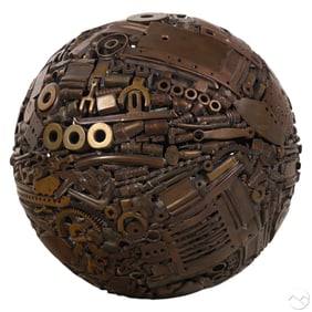 Michael Malpass 1964-1991 Metal Sphere Sculpture